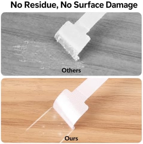 100 Pcs Cable Management Under Desk, Cable Ties, Cord Organizer Straps - Image 5