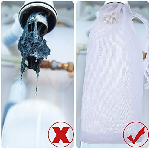Shappy 6 Pieces Lint Traps for Washing Machine Drain Hose Nylon Mesh - Image 3