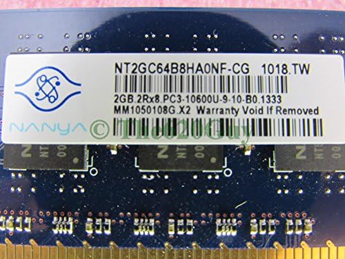 Nanya NT2GC64B8HA0NF-CG 4GB 2 x 2GB PC3-10600U DDR3 1333 Desktop Memory Kit - Image 4
