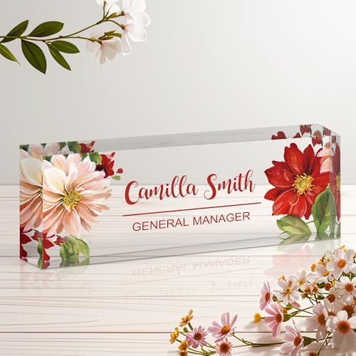 Ship Next Day Desk Name Plate Personalized, Custom Name Plate for Desk by Unknown
