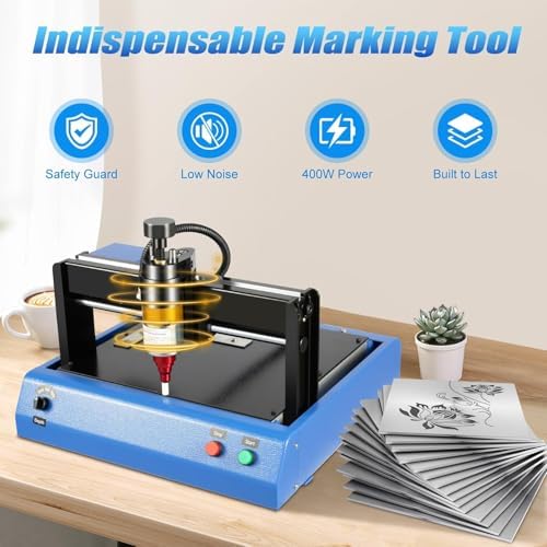 400w 50mms Dot Peen Metal Engraver – 200x150mm Desktop Marking Tool with Usb Flash Drive for Nameplates - Image 4