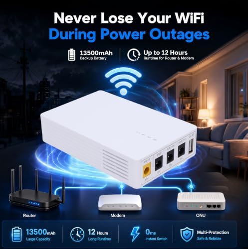 Mini UPS Battery Backup, Uninterrupted Power Supply - Image 2