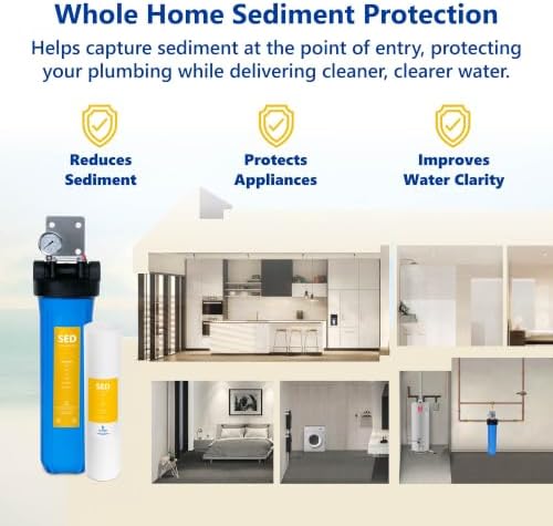 Express Water Whole House Water Filter, 1 Stage Sediment System - Image 2