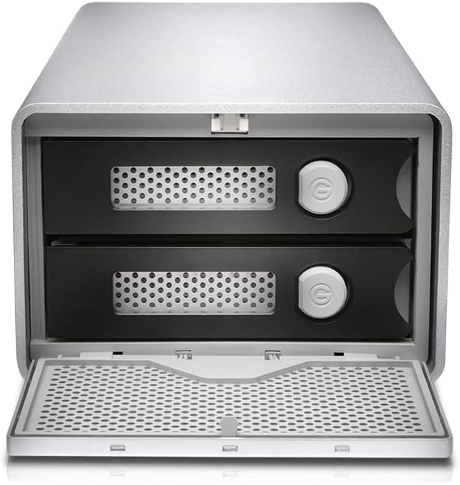 G-Technology 16TB G-RAID with Thunderbolt 2 and USB 3.0, Removable Dual Drive Storage System, Silver - 0G04097-1 - Image 2