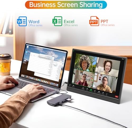 MNN 14" 1200p USB-C HDMI HDR Portable Monitor - Image 7