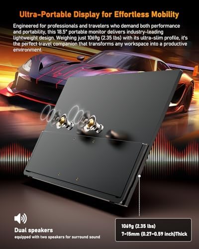 Yodoit 18.5" Portable Monitor 100Hz FHD USB-C IPS for Gaming and Work - Image 6