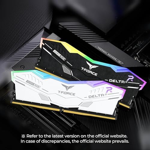 TEAMGROUP T-Force Delta Alpha RGB DDR5 Ram 32GB Kit (2x16GB) 6000MHz (PC5-48000) CL38 Intel XMP 3.0 & AMD Expo Compatible Desktop Memory Module Ram Black FF7D532G6000HC38JDC01 - Image 5