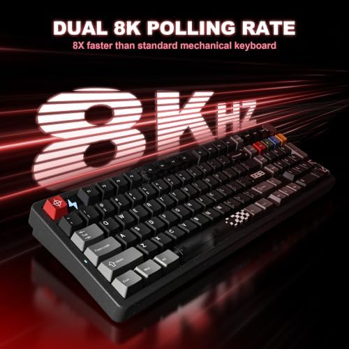 YUNZII AL98 PRO Aluminum Wireless Mechanical Keyboard(Black,Cocoa Cream V2) - Image 5