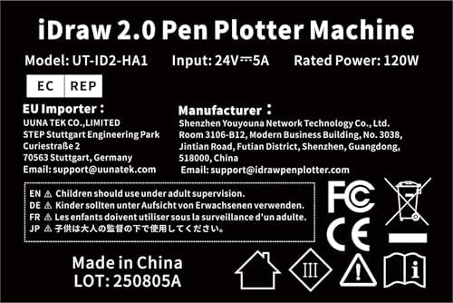 Original iDraw 2.0 H-Structure Pen Plotter XY Plotter, Handwriting Robot Drawing Machine Without Base Plate, A1 Working Range, 4 * 42 Stepper Motors, Twice Faster Writing Speed Than 1.0 - Image 5