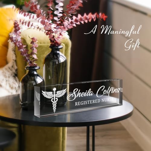 Custom Engraved Name Plate for Desk, Acrylic Desk Name Plate Personalized - Image 6