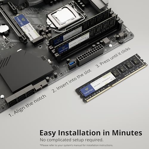Timetec 16GB KIT(2x8GB) DDR3 / DDR3L 1333MHz PC3-10600 Non-ECC Unbuffered 1.5V / 1.35V CL9 2Rx8 Dual Rank 240 Pin UDIMM PC Desktop Computer Memory RAM Module Upgrade (16GB KIT(2x8GB)) - Image 6