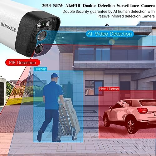 OOSSXX 4K POE Wired Home Security Camera System, 8 Wired 4K Bullet Cameras - Image 3