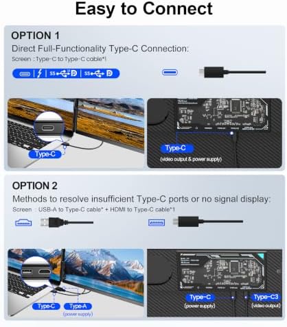 ZUMWALT 15.6" Laptop Screen Extender, 1080P FHD Detachable Monitor Extender - Image 4
