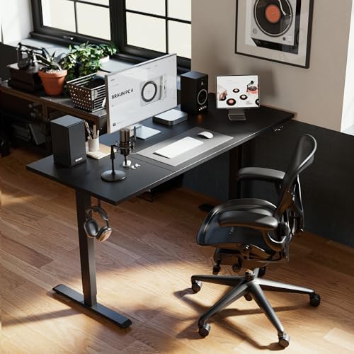 Agilestic 71 * 32 Inch Height Adjustable Electric Standing Desk, Black - Image 2