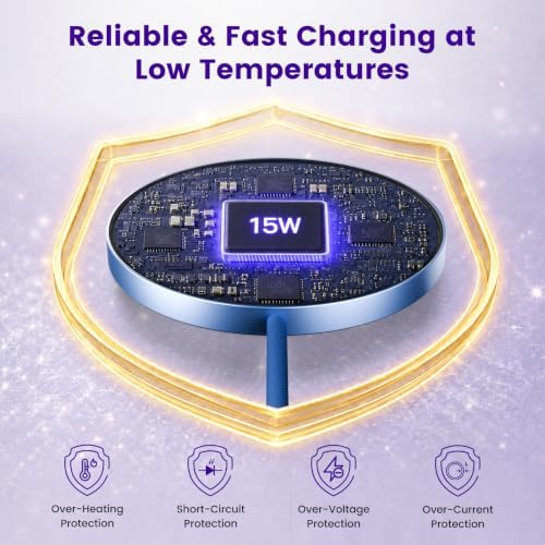 15W Wireless Charger for Apple MagSafe Charger, Magnetic Fast Charging Pad - Image 3