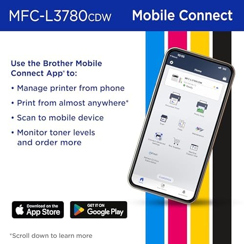Brother MFCL3780CDW Wireless Digital Color All-in-One Laser Printer, Single Pass Duplex Copy & Scan | Includes 2 Month Refresh Subscription Trial ¹ Amazon Dash Replenishment Ready (Renewed Premium) - Image 5