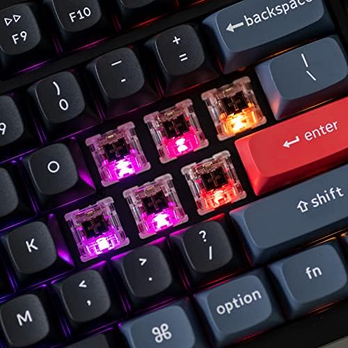 Keychron V6 Wired Custom Mechanical Keyboard Knob Version, Full-size QMK/VIA Programmable Macro with Hot-swappable Keychron K Pro Brown Switch Compatible with Mac Windows Linux Black (Non-Transparent) - Image 6