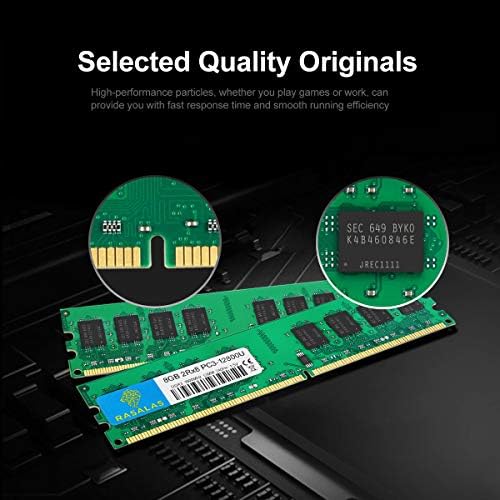 Rasalas 8GB 1600MHz PC3 12800 UDIMM DDR3 1.5V CL11 2Rx8 Desktop Memory - Image 2
