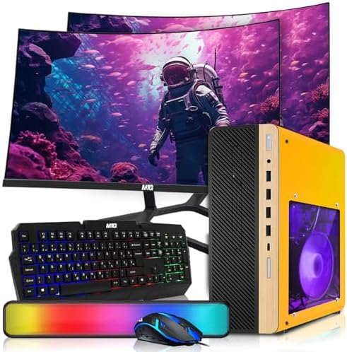 HP Half Light Desktop PC Lambo AMD Ryzen 3 Pro, 16GB RAM, 1TB SSD, Win 11 by Amazon+Renewed