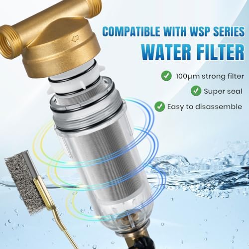Enhon 2 Pieces 100μm Spin Down Sediment Filters Replacement Cartridges - Image 3