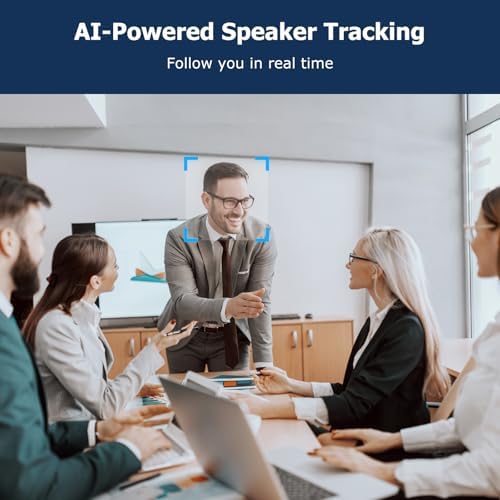 Conference Room Camera, 4K AI Conference Webcam with Microphone and Speaker - Image 3