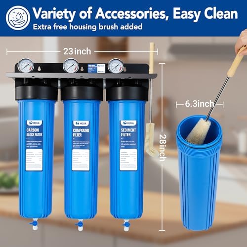 WF3-01 3-Stage Whole House Water Filtration System, Reduces Heavy Metals (Lead, Mercury, Arsenic, Cadmium, Chromium), Chlorine, Sediment, Odor, and VOC’s - Image 7