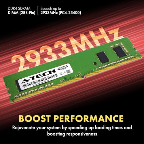 A-Tech 4GB RAM for Dell Inspiron 3880, 3881 Desktop | DDR4 2933MHz PC4-23400 DIMM 1.2V 288-Pin Non-ECC UDIMM Memory Upgrade - Image 2