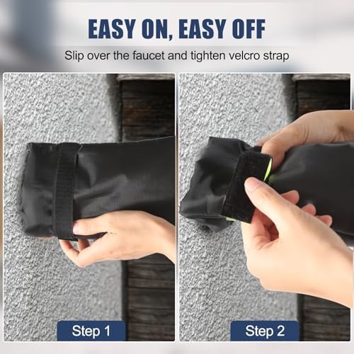 4Pack Outdoor Faucet Covers for Winter Freeze Protection - Image 6