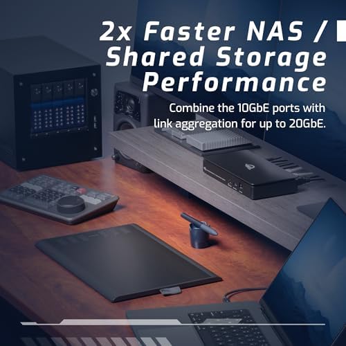 OWC Thunderbolt 5 Dual 10GbE Network Dock 11-Port Connectivity Solution - Image 4