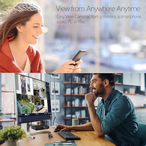 xmartO 4-Cam Dual-Lens WiFi Security Camera System, 4K NVR PTZ AI Tracking - Image 3