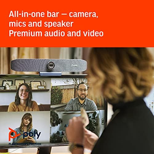 Poly Studio P15 Personal Video Bar - 4K Camera, Microphones & Speaker Solution With Premium Audio - Certified for Zoom and Teams (Renewed) - Image 3