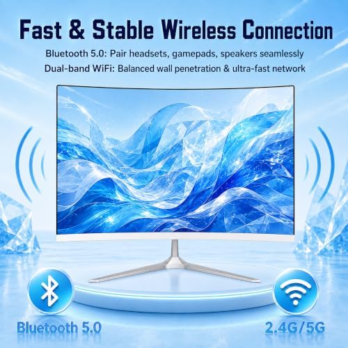 23.8inch Curved All-in-One PC, Adjustable Tilt Screen, Ultra-Slim - Image 6