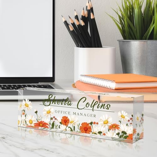 Custom Name Plate for Desk, Employee Appreciation Gifts, Office Decor - Image 3