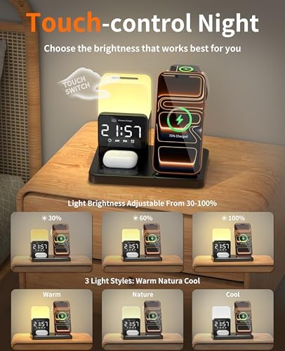6-in-1 Wireless Charging Station,Charger Stand for Apple Devices for Gifts - Image 3