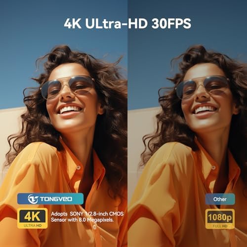 4K PTZ Camera AI Auto Tracking 3X Optical Zoom 92° Wide View Angle,USB 3.0 and HDMI Conference room Camera 4K Work with Zoom OBS Teams YouTube,Facebook for for Church, Worship, Education, Conferences - Image 3