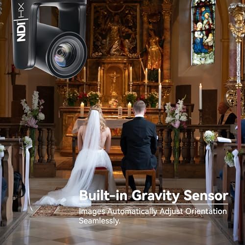 TONGVEO NDI PTZ Camera with AI Auto-Tracking: 20X Optical Zoom HDMI SDI USB PoE IP 1080P 60fps Video Camera for Live Streaming Conference Room Webcam for Church Worship, OBS - Image 5