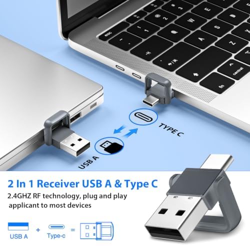 Presentation Clicker with Air Mouse, RF 2.4GHz PowerPoint Clicker for PPT - Image 3