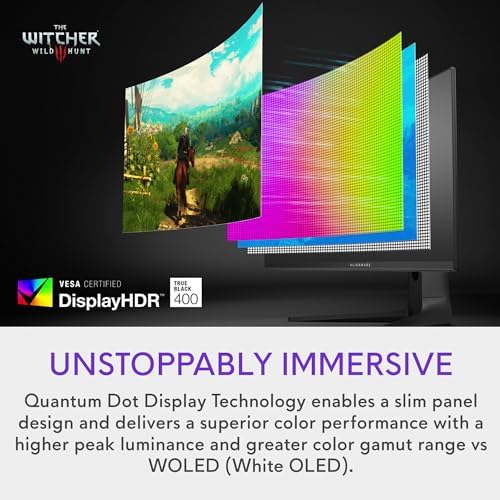 Alienware AW3423DWF Curved QD-OLED Gaming Monitor - 34-inch Quantum Dot, 0.1Ms 165Hz 21:9, 99.3% DCI-P3 Color Gamut, VESA DisplayHDR, 400, AMD FreeSync Premium Pro - Black - Image 3