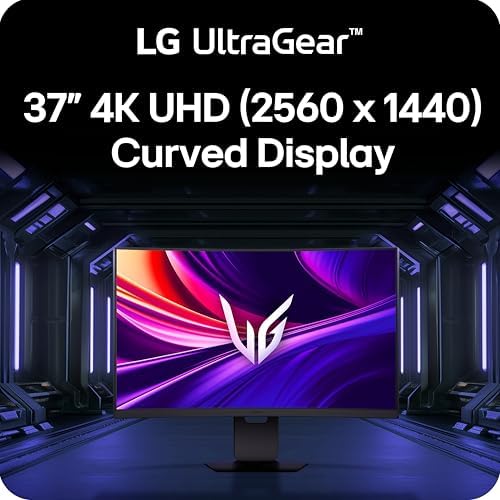 LG 37G800A-B 37-Inch Ultragear 4K UHD (3840 x 2160) Curved Gaming Monitor, 165Hz, 1ms, FreeSync Premium Pro, DisplayHDR 600, HDMI 2.1, DisplayPort, USB Type-C, Tilt/Height/Swivel Stand, Black - Image 2