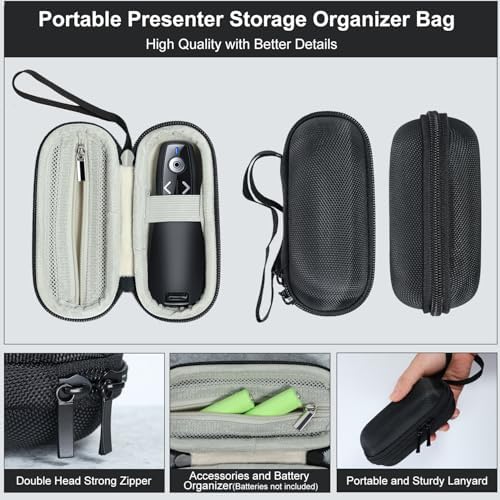 ELISWEEN Wireless Presenter with Carry Case, Presentation Clicker with Protective Storage Bag, Presentation Remote for Powerpoint, Mac, Computer, Laptop - Image 4