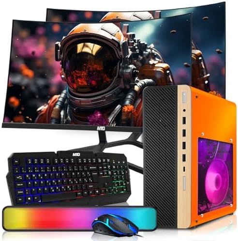 HP Half Light Desktop PC Phoenix Ryzen 3 Pro, 16GB RAM, 512GB SSD, Win 11 by Amazon+Renewed
