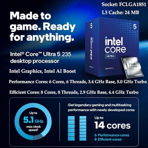 Dell Pro Tower Plus Business Desktop, Intel Core Ultra 5 235 AI-Powered, 16GB DDR5, 1TB SSD, Windows 11 Pro, High-Performance Enterprise Workstation Tower PC - Image 4