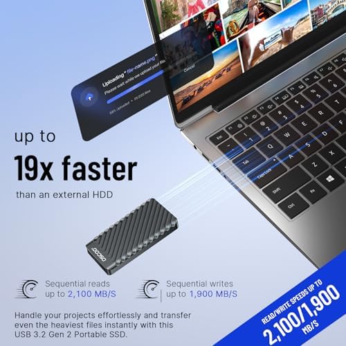 1TB External Hard Drive, Up to 2100MB/s, USB 3.2 Gen 2 External SSD - Image 3