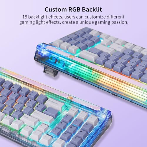 Newmen GM780 Gaming Keyboard,Wireless/Wired/Bluetooth Mechanical Keyboard - Image 4