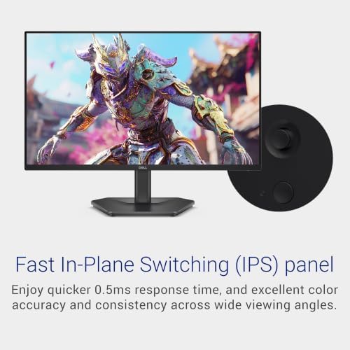 Dell 24 240Hz Gaming Monitor - SE2426HG - 23.8-inch FHD (1920x1080) 240Hz Display, in-Plane Switching (IPS) Technology, AMD FreeSync™ Premium, TÜV 3-Star, 2X HDMI, DisplayPort 1.4, Tilt - Image 5
