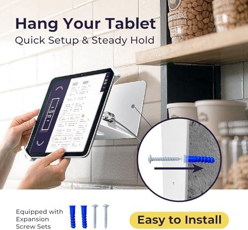 Volcora Anti-Theft Tablet Stand iPad Kiosk Stand with Lock, White 10-13'' iPad Stand for Desk, Swivel, Adjustable iPad Holder for Desk, iPad Mount for Desk for POS Register, Retail Business, Cashier - Image 5