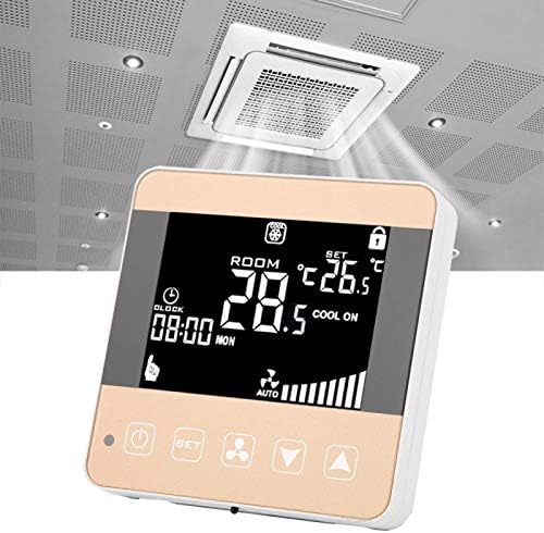 WiFi Thermostat Fan Coil Thermostat AC90-240V Smart Digital Central Air Conditioner Temperature Controller LCD Display Fan Coil Unit (WiFi Type) - Image 2