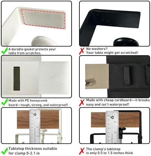 No Drill Under Desk Cable Management Tray, 36" Desk Cable Organizer - Image 4
