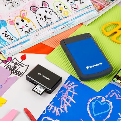 Transcend 2TB StoreJet 25H3 Rugged Portable HDD, One Touch Backup - Image 5