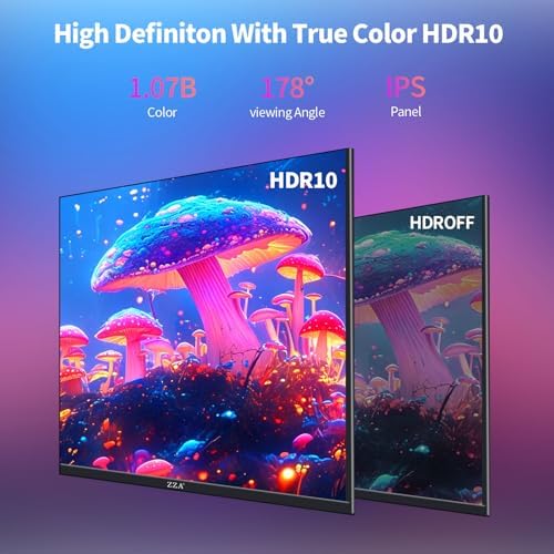 ZZA 27 inch 4K UHD Monitor,75Hz Refresh Rate,HDR10,HDMI 2.0×2/DP 1.2×2,Compatible with Wall Mounting,Ideal for Business & Office Work - Image 3
